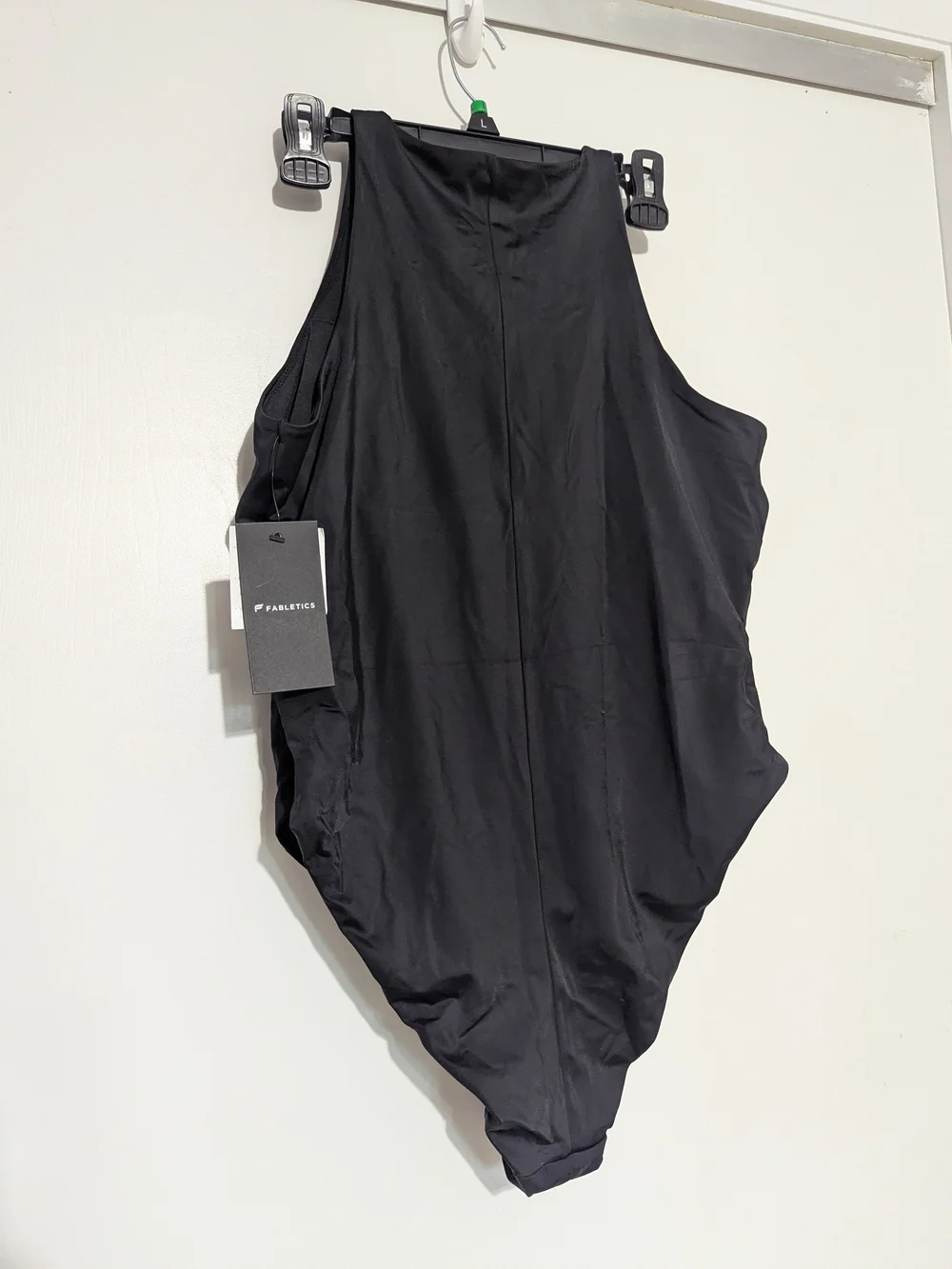 Fabletics Black High-Neck Zip One-Piece Swimsuit - NWT